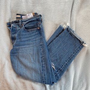 Wedgie straight Levi ripped jean from Aritzia